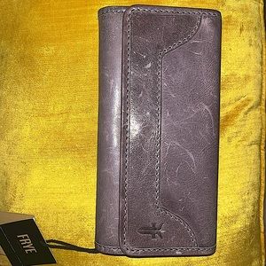 Frye wallet purplish/grey color